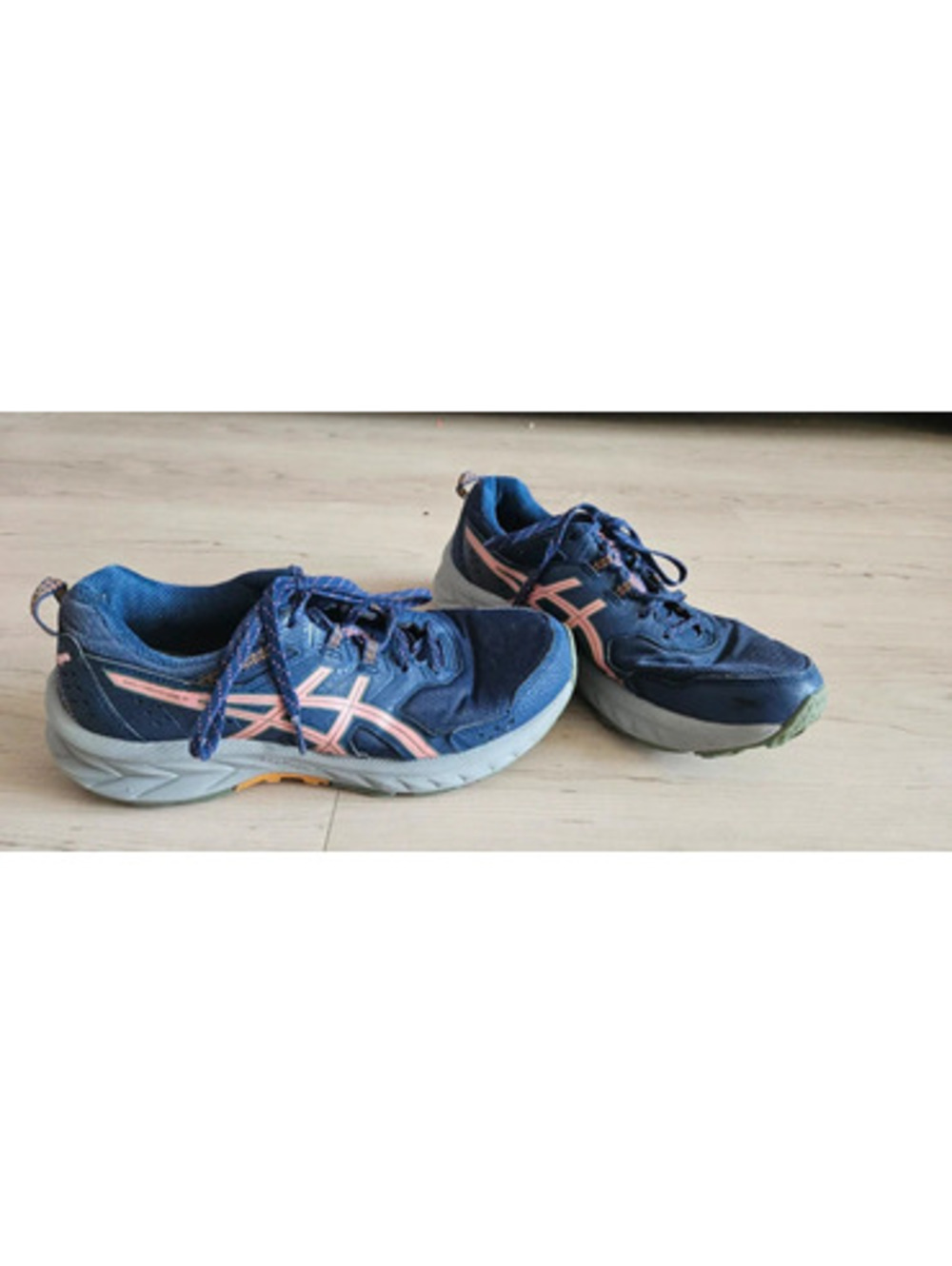 ASICS Gel-Venture 9 Women’s Trail Running Shoes Indigo Blue Papaya Size 6.5